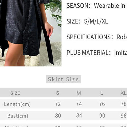 Women's Imitation Silk Satin Sleepwear with Robes Set 2 Piece Sexy Cami Nightwear