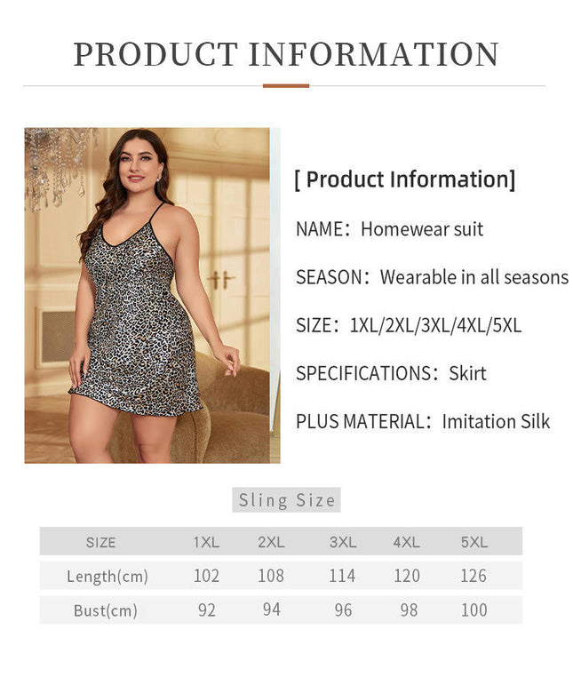Women Lingerie Plus Size  Imitation Silk Satin Lace Chemise Nightgown Sexy Full Slips Sleepwear