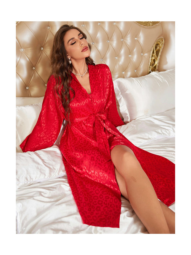 Imitation Silk Robes for Women Long Bridesmaid Wedding Party Satin Robes Sleepwear