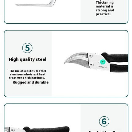 Stainless Steel Heavy Duty Gardening Tool Set with Non-slip Rubber Grips and Carrying Bag, Outdoor Hand Tools
