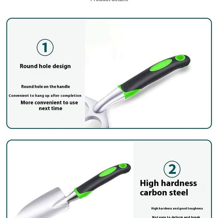 Gardening Tool Set, Stainless Steel Heavy Duty Gardening Tool Set, with Non-Slip Rubber Grip, Storage Tote Bag