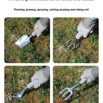 Aluminum Alloy Garden Tools Fruit Tree Pruners Garden Planting Shovel Rake Rooter Set