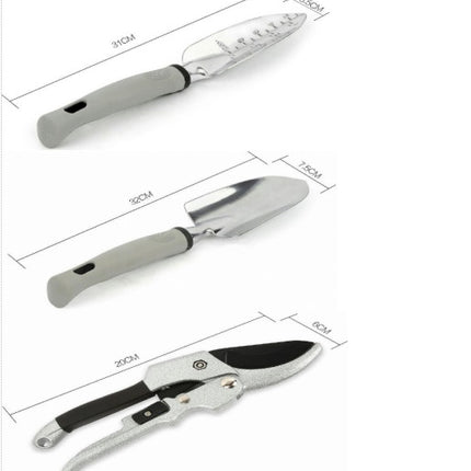 Aluminum Alloy Garden Tools Fruit Tree Pruners Garden Planting Shovel Rake Rooter Set