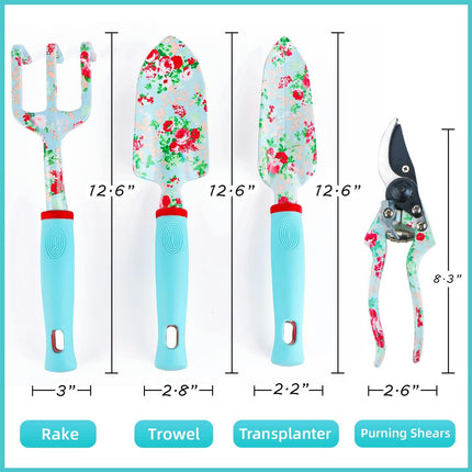 Womens Gardening Gifts Set, Floral Gardening Tools with Tote Bag, Womens Gifts for Christmas