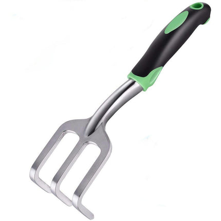 4 Pcs Garden Tool Set Includes Transplanter, Hand Rake, Gardening Gloves and Pruning Shears