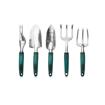 Gardening Tool Set, 5 Piece Garden Tools Set , Heavy Duty Stainless Steel Garden Tools Set Kit, Outdoor Hand Tools