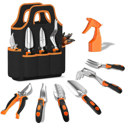 Garden Tools Set,  with Non Slip Ergonomic Handle, Heavy Duty Garden Tool Set with Storage Bag