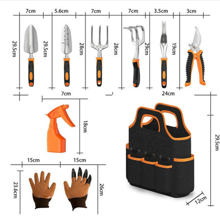 Garden Tools Set,  with Non Slip Ergonomic Handle, Heavy Duty Garden Tool Set with Storage Bag