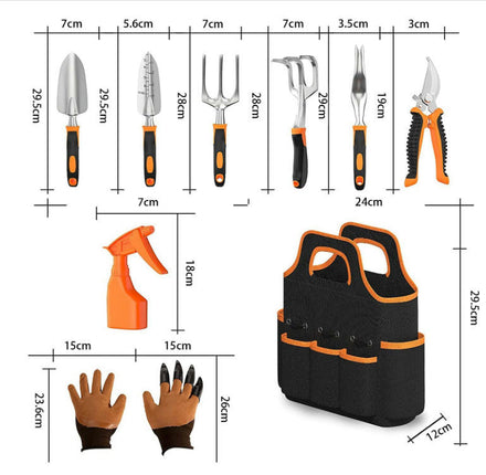Garden Tools Set,  with Non Slip Ergonomic Handle, Heavy Duty Garden Tool Set with Storage Bag
