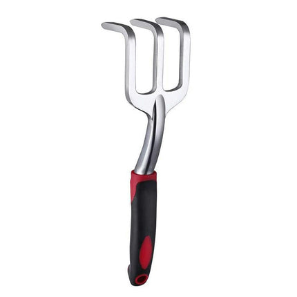 3 Pieces Aluminum Heavy Gardening Kit Hand Shovel, Transplant Shovel and Hand Rake with Soft Rubber Non-Slip Handle
