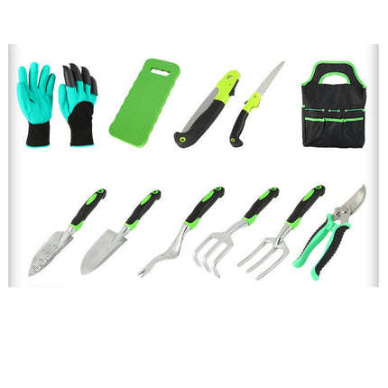 Gardening Tools - 11 Piece Heavy Duty Aluminum Gardening Set, Gardening Gift with Tool Bag
