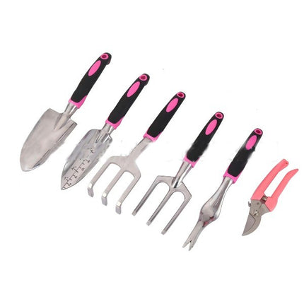 Gardening Tools - 6 Piece Heavy Duty Aluminum Gardening Set, Outdoor Hand Tools Gardening Gifts