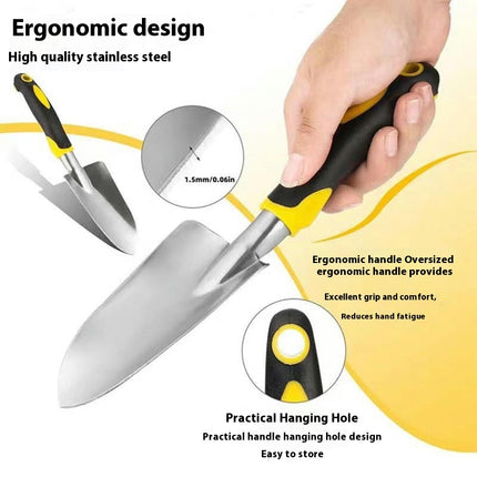 Heavy Duty Gardening Tools - 5-Piece Gardening Gift for Men and Women with Non-Slip Handles