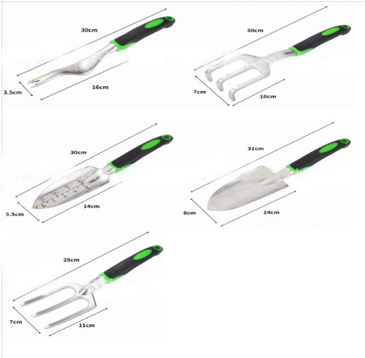 Gardening Tools - 6-Piece Gardening Gift Set for Men and Women - Durable with Non-Slip Rubber Handles
