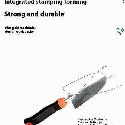 3-Piece Gardening Kit - Aluminum Alloy Spade Shovel, Transplant Hand Trowel and Cultivator Rake