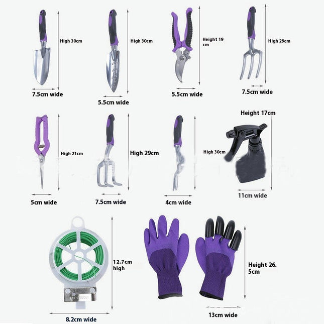 Garden Tools Set , Heavy Duty Aluminum Gardening Tools With Non-Slip Handle Tools Storage Tote Bag