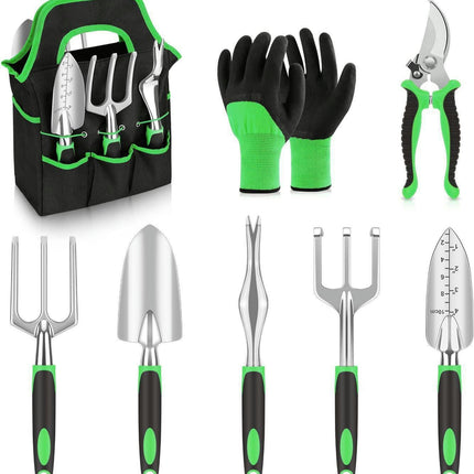 Garden Weeding and Pruning Tools-Multi-function Aluminum Alloy Gardening Tool Set
