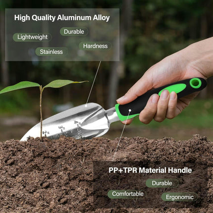 Garden Weeding and Pruning Tools-Multi-function Aluminum Alloy Gardening Tool Set