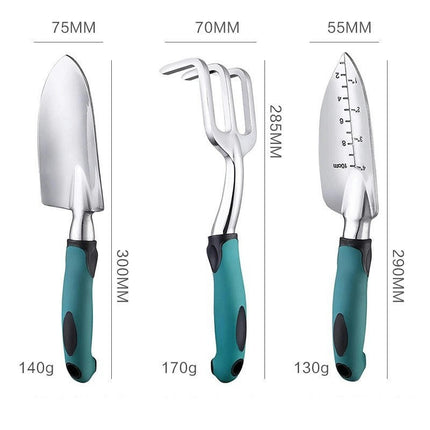 Garden Weeding and Pruning Tools-Multi-function Aluminum Alloy Gardening Tool Set