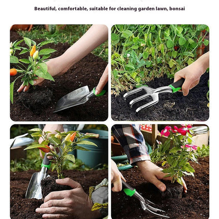 Garden Weeding and Pruning Tools-Multi-function Aluminum Alloy Gardening Tool Set