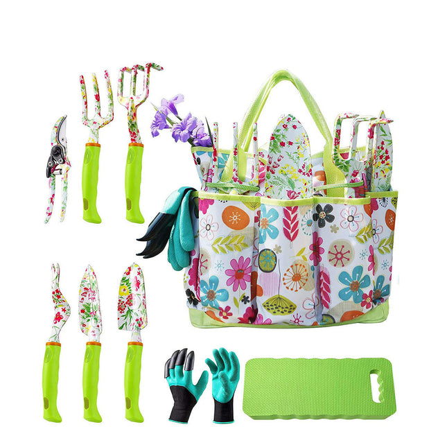 Printed Garden Tool Set Girls Weeding Flower Gardening Planting Loosening Garden Tool Kit