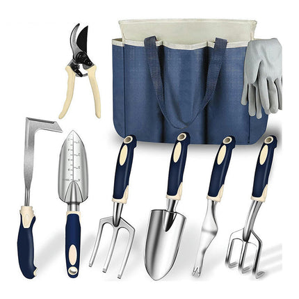 Aluminum Alloy Planting Garden Tool Set - Scissors, Shovel, Gloves Multifunctional Gardening Tool Set