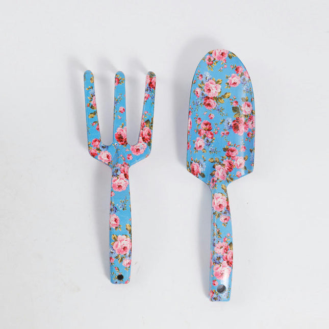 Garden Planting Gardening Tools 2-piece Set Printed Stainless Steel Set Combination Garden Tools