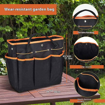 Gardening Tool Set - Heavy Duty Stainless Steel Garden Planting Tool Set with Carrying Bag