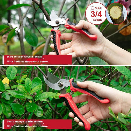 Gardening Tool 9-Piece Set - Heavy Duty Stainless Steel Garden Tool Set with Non-Slip Handle and Carry Bag