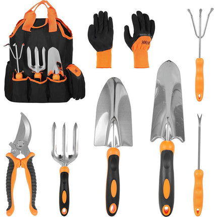 Garden Tools Set, 8PCS Heavy Duty Garden Tool Kit , Gardening Tools Gifts for Women and Men