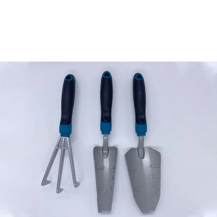 Garden Tool Set - Carbon Steel Shovel Rake 3-piece Garden Planting Tools Set