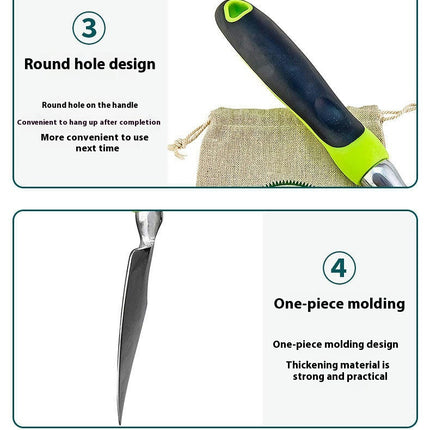 3-Piece Gardening Tool Set with Anti-Slip Silicone Handle, Ideal Gardening Tool Gift for Men and Women
