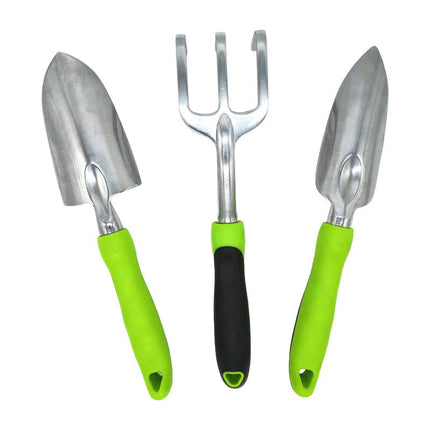 3-Piece Gardening Tool Set with Anti-Slip Silicone Handle, Ideal Gardening Tool Gift for Men and Women