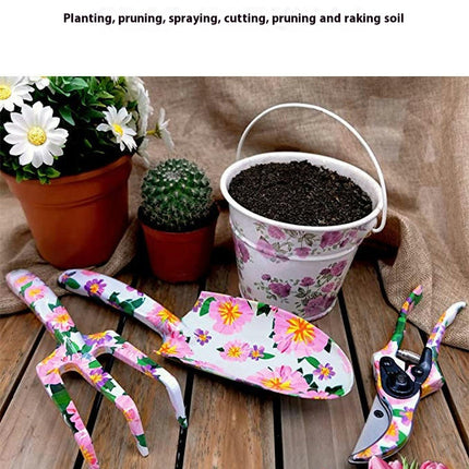 Gardening Tool Set, Flower Gardening Gift for Women with Non-Slip Rubber Handle and Storage Tote Bag