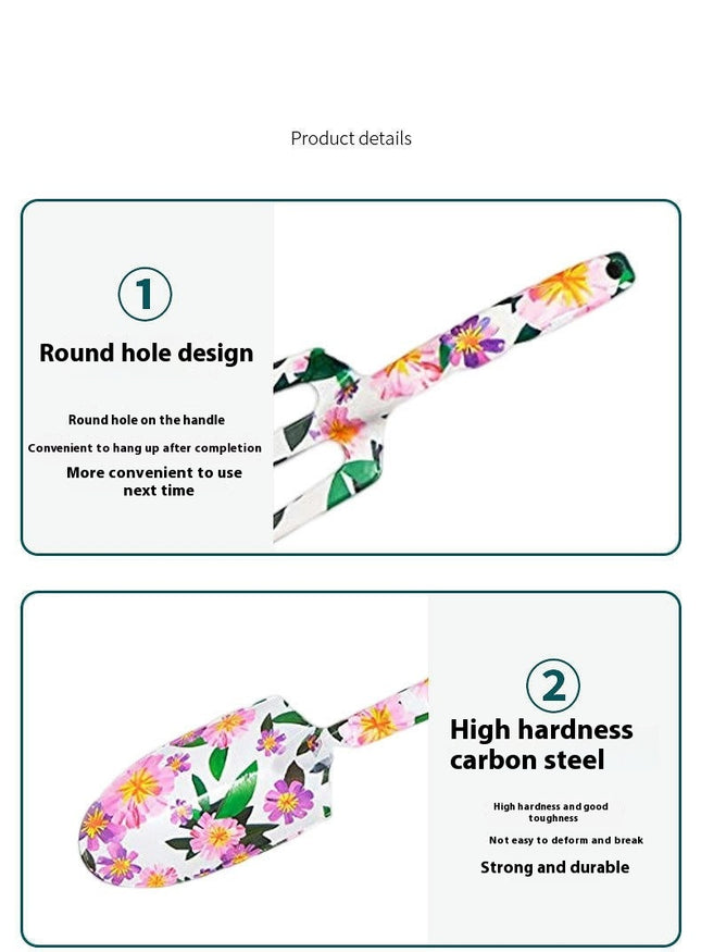 Gardening Tool Set, Flower Gardening Gift for Women with Non-Slip Rubber Handle and Storage Tote Bag