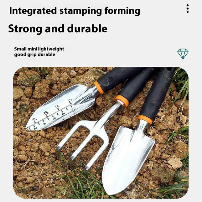 Garden Tool Set 3 Piece, with Non-Slip Ergonomic Handle Ideal Gardening Tools Gifts for Women and Men