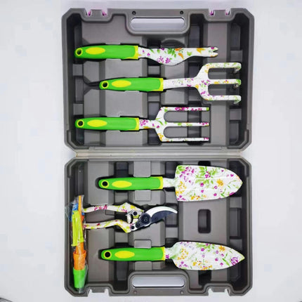 Garden Tools Set, Ergonomic Handle Garden Hand Tools with with Tool Box Gardening Gifts for Women