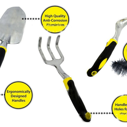 Garden Tools Set Outdoor Hand Tools,  Gardening Tools Gifts for Women and Men With Tote Bag