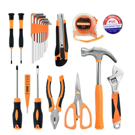 Household Tool Set 20 Pieces Universal Woodworking Repair Hand Tools with Tool Box Storage Box
