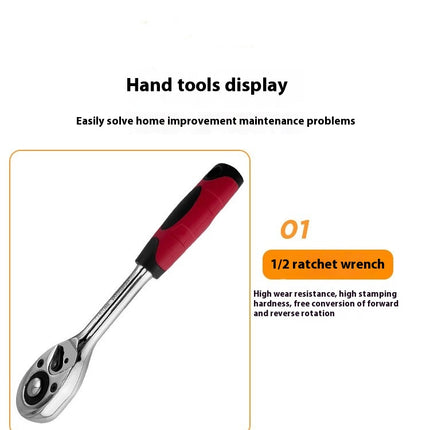 80 Piece Mechanics Tool Set Socket Wrench Set, Plastic Storage Case with Auto Repair Hand Tool Kit