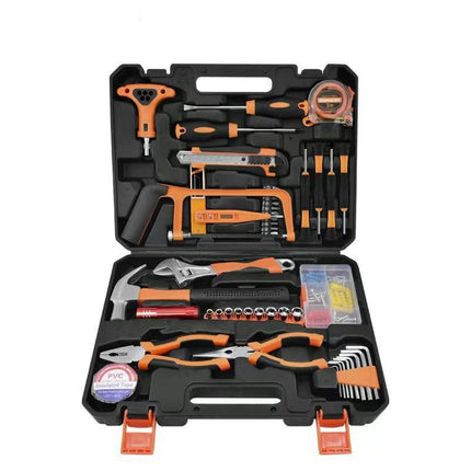 Hardware Tool Set-Universal Household Hand Tool Set, Auto Repair Tool Set with Plastic Tool Box