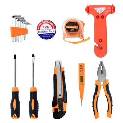 Household 16-Piece Tool Set Electrician Repair Tool Box Combination Car Tool Set