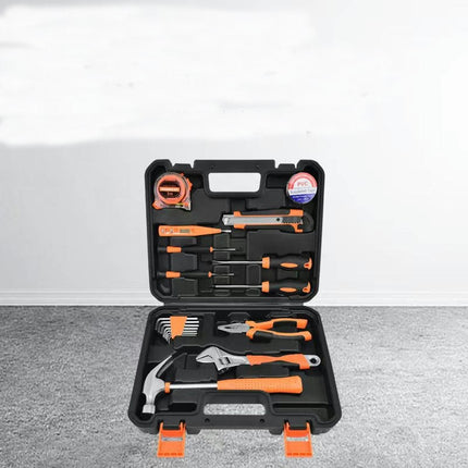 19-Piece Hand Tool Set - Universal Household Tool Set with Plastic Tool Case