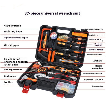 Hand Tool Set - Universal Household Tool Set, Auto Repair Tool Set with Plastic Tool Box-A