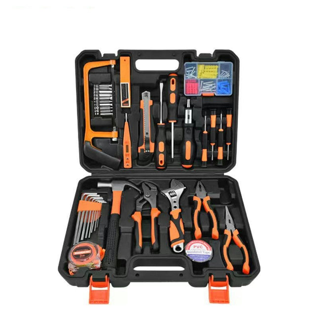 Tool Set - Universal Household Hand Tool Set, Auto Repair Tool Set with Plastic Tool Box