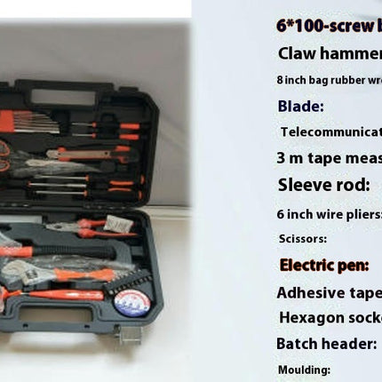 Household Hand Tool Set 42 Pieces - With Tool Box Carpentry Electrician Repair Tool Set