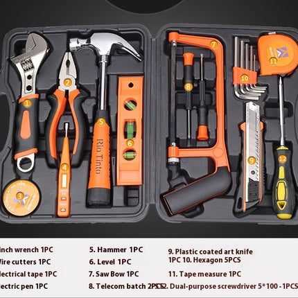 Emergency Car Tool Set 19-piece Household Manual Combination Set with Tool Box