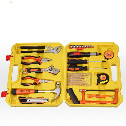 39 Piece Tool Set - Universal Household Hand Tools, Auto Repair Tool Set with Plastic Tool Box Storage Box