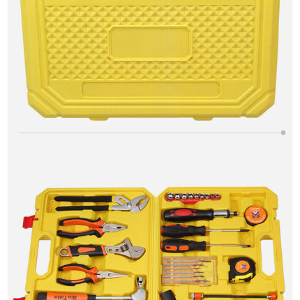39 Piece Tool Set - Universal Household Hand Tools, Auto Repair Tool Set with Plastic Tool Box Storage Box