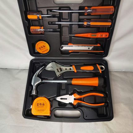 12 -Piece Home Manual Repair Tool Set Multi -Function Stainless Steel Tool Box Tool Set